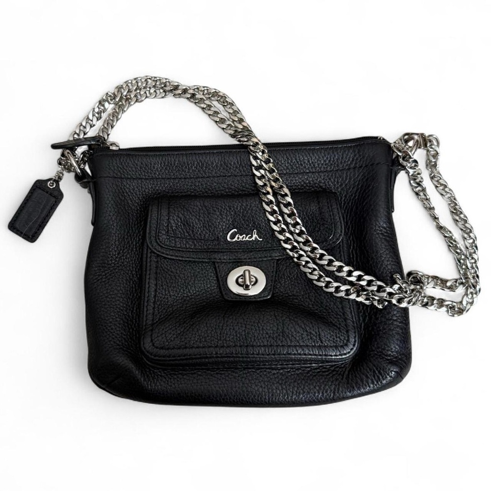 Y2K Coach Park Swingpack Purse Pebbled Leather Bag